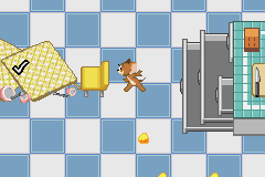 Tom and Jerry Tales (Game Boy Advance) screenshot: Follow the cheese for the next challenge