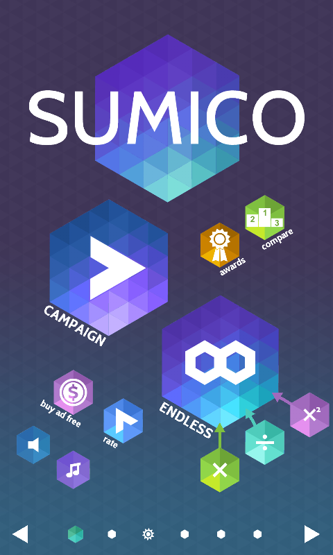 Sumico (Android) screenshot: Main menu