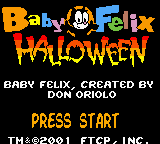 Baby Felix Halloween (Game Boy Color) screenshot: Title screen