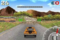 Stuntman (Game Boy Advance) screenshot: Beat the train