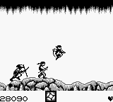 Ninja Spirit (Game Boy) screenshot: Stage 7 - World of Kessen
