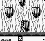 Ninja Spirit (Game Boy) screenshot: Stage 5 - Shadow of Tako