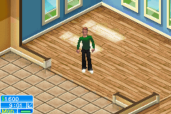 The Sims 2: Pets (Game Boy Advance) screenshot: Your apartment is empty