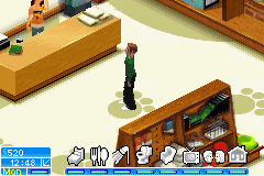 The Sims 2: Pets (Game Boy Advance) screenshot: In a Pet Shop