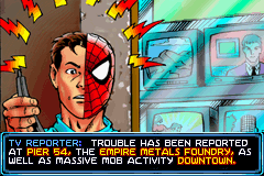 Spider-Man: Mysterio's Menace (Game Boy Advance) screenshot: Your Spidey senses are warning you