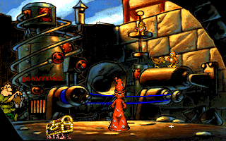 Discworld (DOS) screenshot: An alley next to the market square