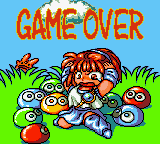 Puyo Puyo (Game Gear) screenshot: Game over