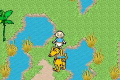 Rugrats Go Wild (Game Boy Advance) screenshot: I found my dog, Spike.