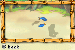 Rugrats Go Wild (Game Boy Advance) screenshot: If I want to follow him into the swamp, I'll need rubber boots.