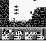 Turrican (Game Boy) screenshot: Spiked ball move