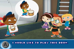 Disney's Little Einsteins (Game Boy Advance) screenshot: Mike Portnoy says: OK.