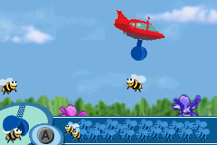 Disney's Little Einsteins (Game Boy Advance) screenshot: Random mission. Collecting bees? For what? "The bees place in our world is important beyond our understanding." Let them live in peace, kiddos.