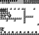 After Burst (Game Boy) screenshot: Levels getting harder soon with a hard time limit