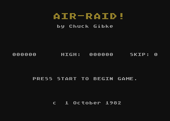 Air Raid! (1982) - MobyGames