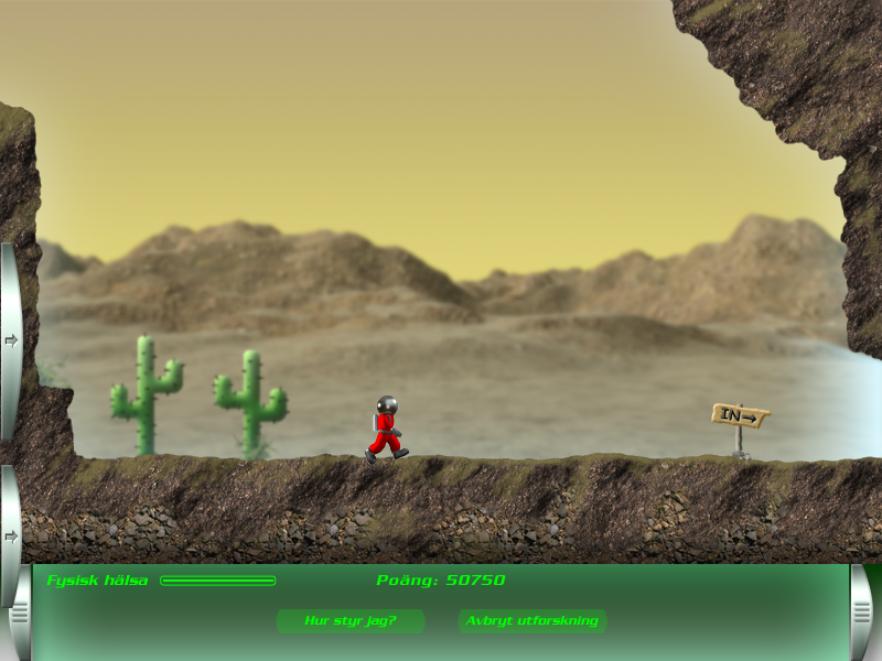 Vintergatan: Rädda Jorden! (Windows) screenshot: Desert island