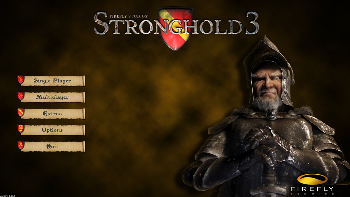 FireFly Studios' Stronghold 3 (Windows) screenshot: Main menu