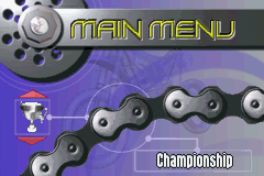 MX 2002 featuring Ricky Carmichael (Game Boy Advance) screenshot: Main menu