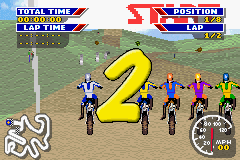 MX 2002 featuring Ricky Carmichael (Game Boy Advance) screenshot: Two seconds to start