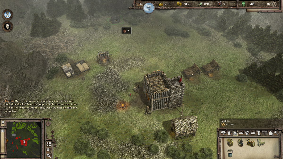 FireFly Studios' Stronghold 3 (Windows) screenshot: ...while those barely 20 meters away from it are nigh-useless.