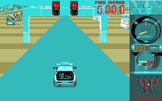Turbo Cup (Amiga) screenshot: Practice starts