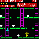 Chuckie Egg (J2ME) screenshot: Level 2