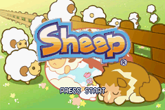 Sheep (Game Boy Advance) screenshot: Title (cute, ain't it ?)