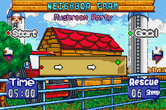Sheep (Game Boy Advance) screenshot: The second farm