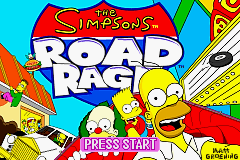 The Simpsons: Road Rage (Game Boy Advance) screenshot: Title Screen