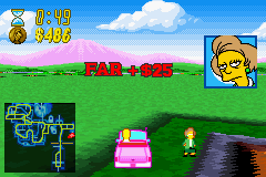 Jeu Game Boy Advance THE SIMPSONS: Road Rage - Version UKV - État Correct Mais Fonctionnel