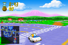 The Simpsons: Road Rage (Game Boy Advance) screenshot: Lisa in here car