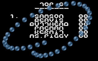 Dynabusters+ (Atari ST) screenshot: Score for this round
