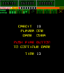 A.D. 2083 (Arcade) screenshot: Continue screen