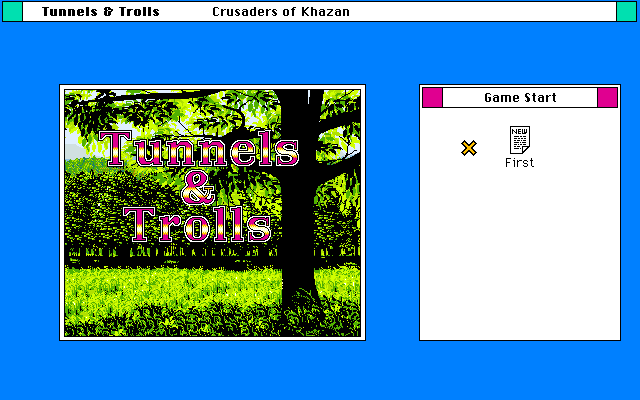 Tunnels & Trolls: Crusaders of Khazan (FM Towns) screenshot: Title screen
