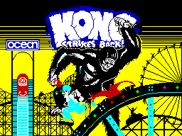 Kong Strikes Back! (ZX Spectrum) screenshot: Loading Screen