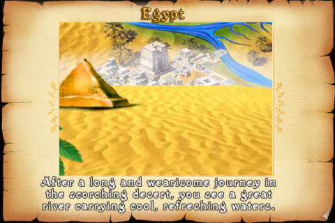 The Rise of Atlantis (iPhone) screenshot: Third location: Egypt