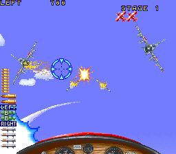 Wild Pilot (Arcade) screenshot: Enemy planes