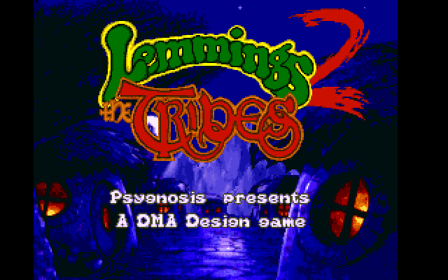 Lemmings 2: The Tribes (FM Towns) screenshot: Title screen