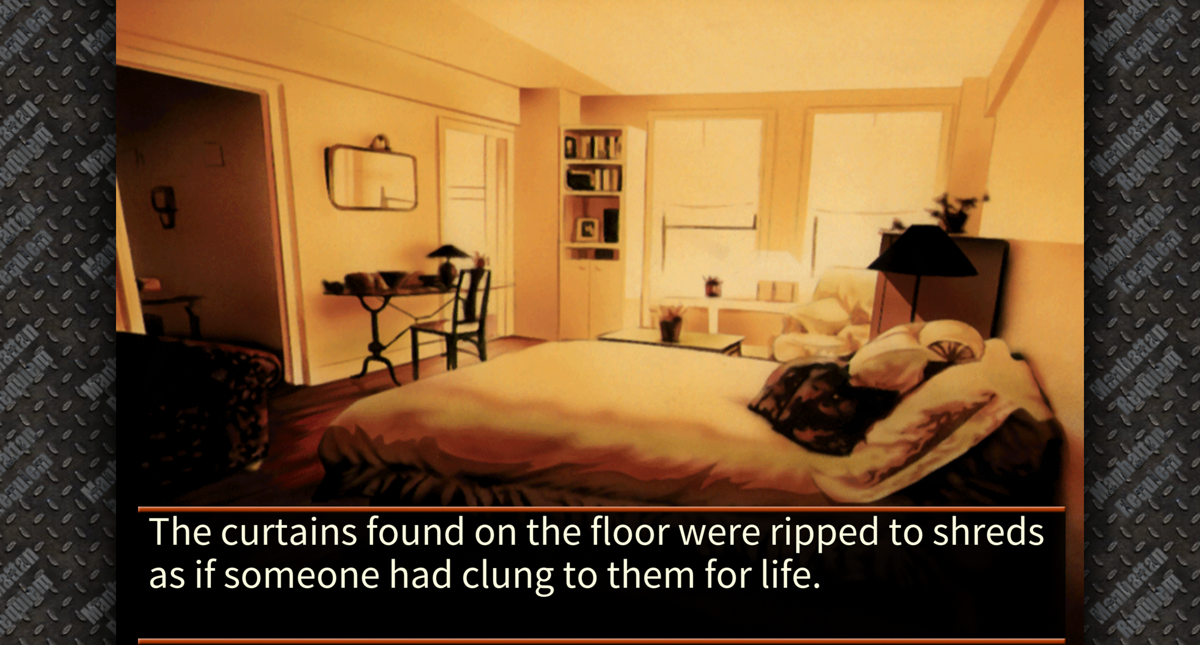 Manhattan Requiem (Android) screenshot: Intro; Sarah's room