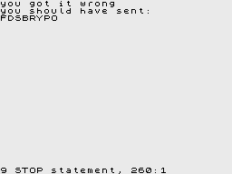 Computer Battlegames (ZX Spectrum) screenshot: The Vital Message