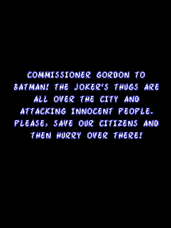 LEGO Batman: The Mobile Game (J2ME) screenshot: Commissioner Gordon to Batman
