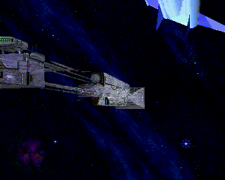 Project Intercalaris (Amiga) screenshot: Deep space flight