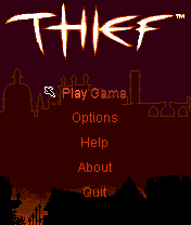 Thief: Deadly Shadows - Episode 2 (J2ME) screenshot: Main menu