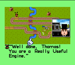 Thomas the Tank Engine & Friends (SNES) screenshot: He's a really useful engine!