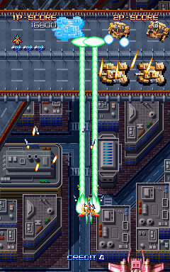 Macross Plus (Arcade) screenshot: Enemy tanks