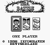 Sea Battle (Game Boy) screenshot: Single or multi?