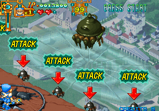Purikura Daisakusen (Arcade) screenshot: time to boss fight