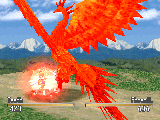 Brigandine: The Legend of Forsena (PlayStation) screenshot: Phoenix