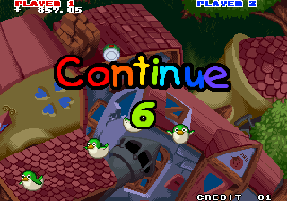 Captain Tomaday (Arcade) screenshot: Continue?