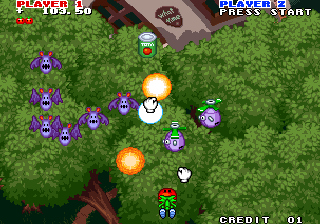 Captain Tomaday (Arcade) screenshot: Game starts