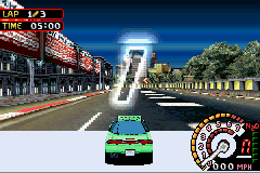 Need for Speed: Underground 2 (Game Boy Advance) screenshot: On the start line